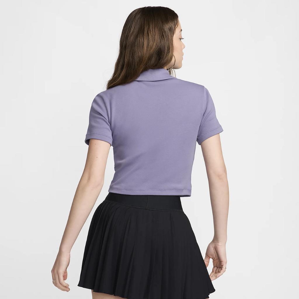 Nike Sportswear Essential Women&#039;s Short-Sleeve Polo Top DV7884-509