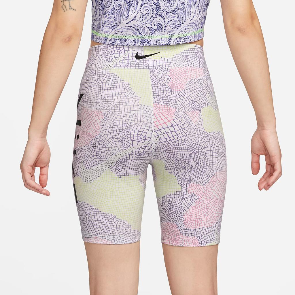Serena Williams Design Crew Women&#039;s High-Waisted Printed Biker Shorts DV8080-702