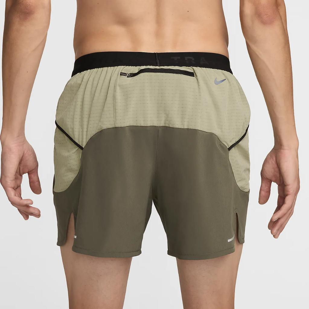 Nike Trail Second Sunrise Men&#039;s Dri-FIT 5&quot; Brief-Lined Running Shorts DV9311-222