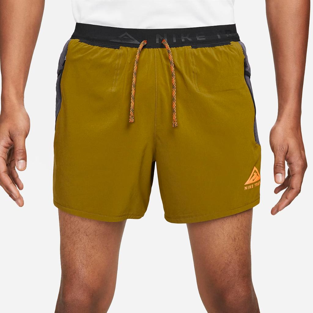 Nike Trail Second Sunrise Men&#039;s Dri-FIT 5&quot; Brief-Lined Running Shorts DV9311-368