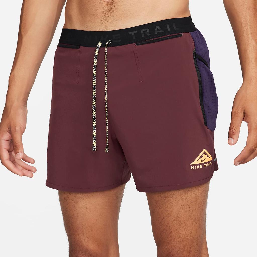 Nike Trail Second Sunrise Men&#039;s Dri-FIT 5&quot; Brief-Lined Running Shorts DV9311-681