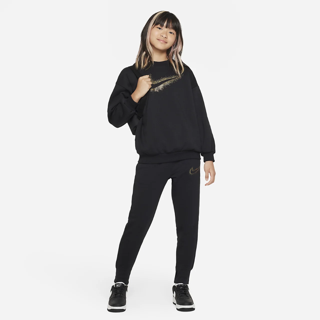 Nike Sportswear Icon Fleece Big Kids&#039; (Girls&#039;) Sweatshirt DV9374-010
