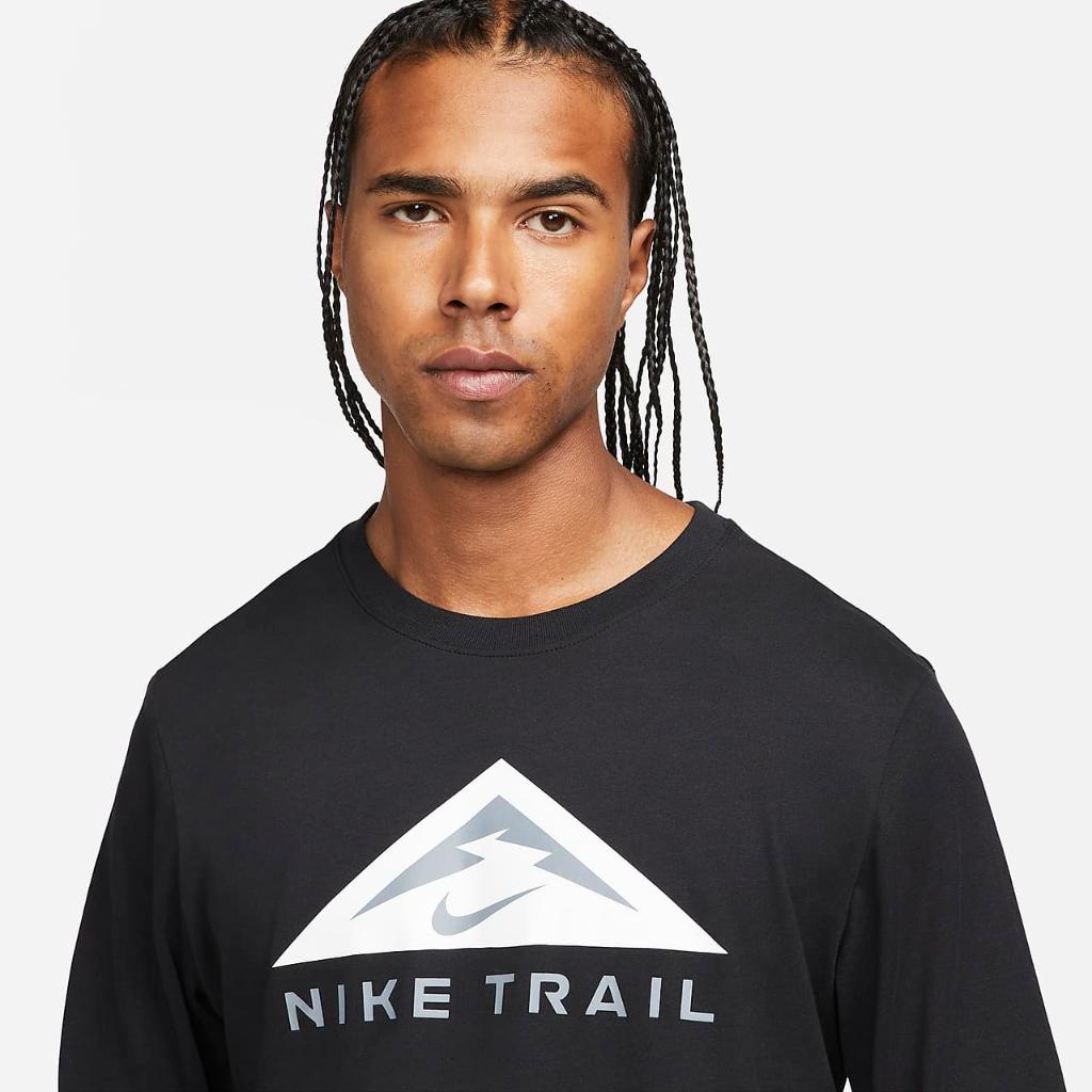 Nike Dri-FIT Men&#039;s Long-Sleeve Trail Running Crew DV9381-010