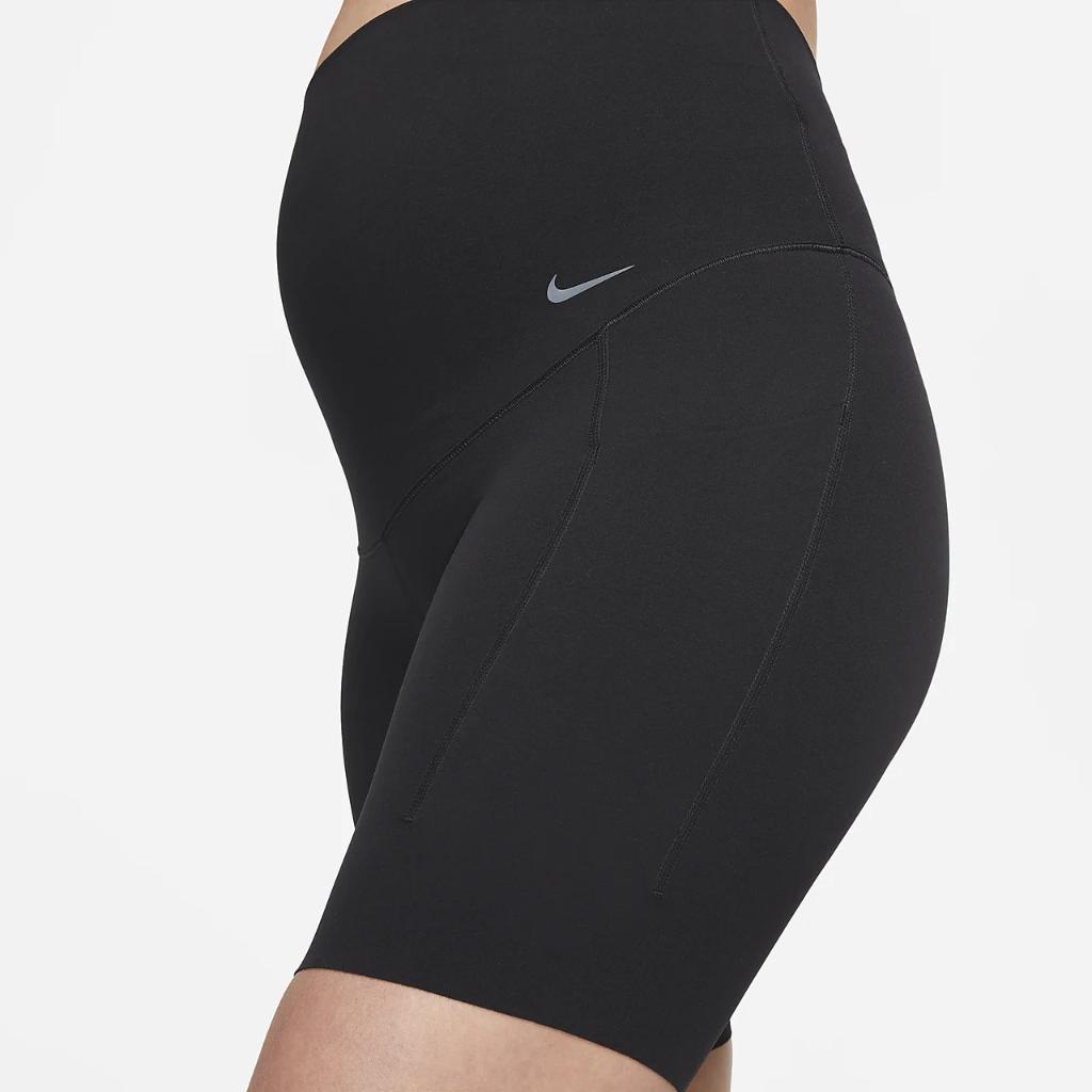 Nike Zenvy (M) Women&#039;s Gentle-Support High-Waisted 8&quot; Biker Shorts (Maternity) DV9433-010