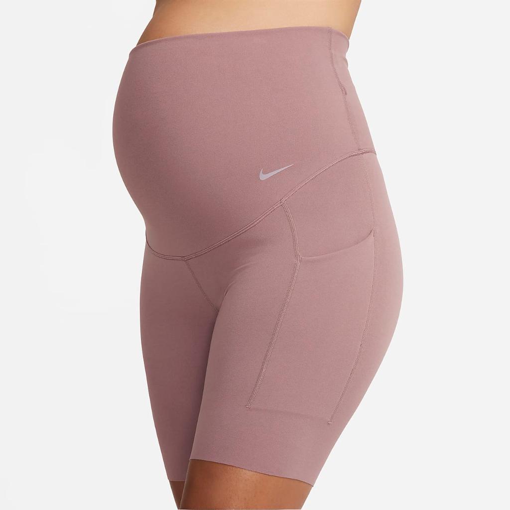 Nike Zenvy (M) Women&#039;s Gentle-Support High-Waisted 8&quot; Biker Shorts with Pockets (Maternity) DV9433-208