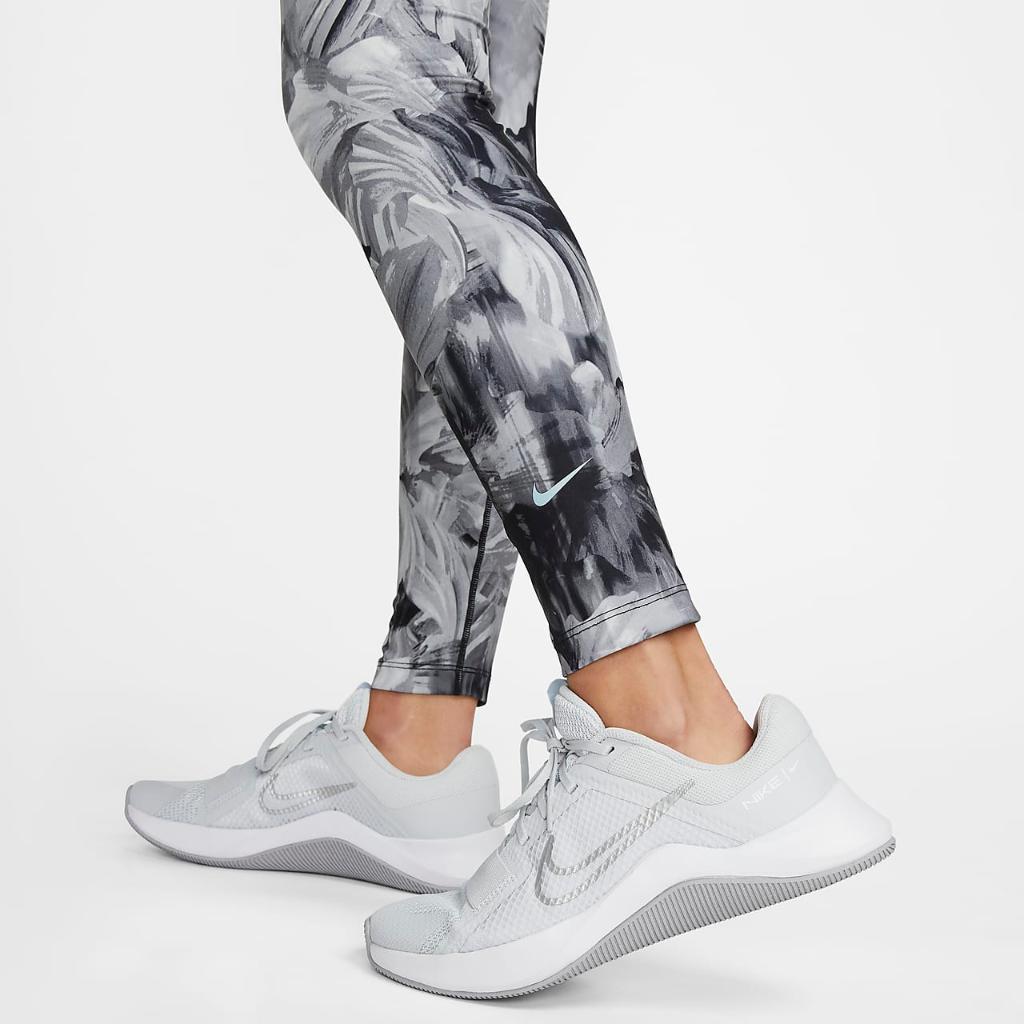 Nike One Women&#039;s High-Waisted 7/8 Allover Print Leggings DV9864-010