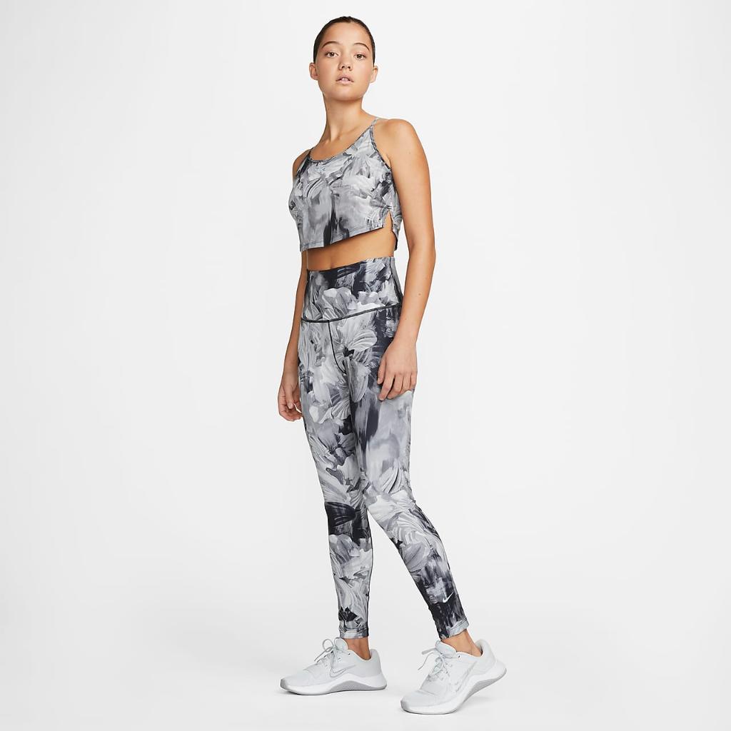 Nike One Women&#039;s High-Waisted 7/8 Allover Print Leggings DV9864-010