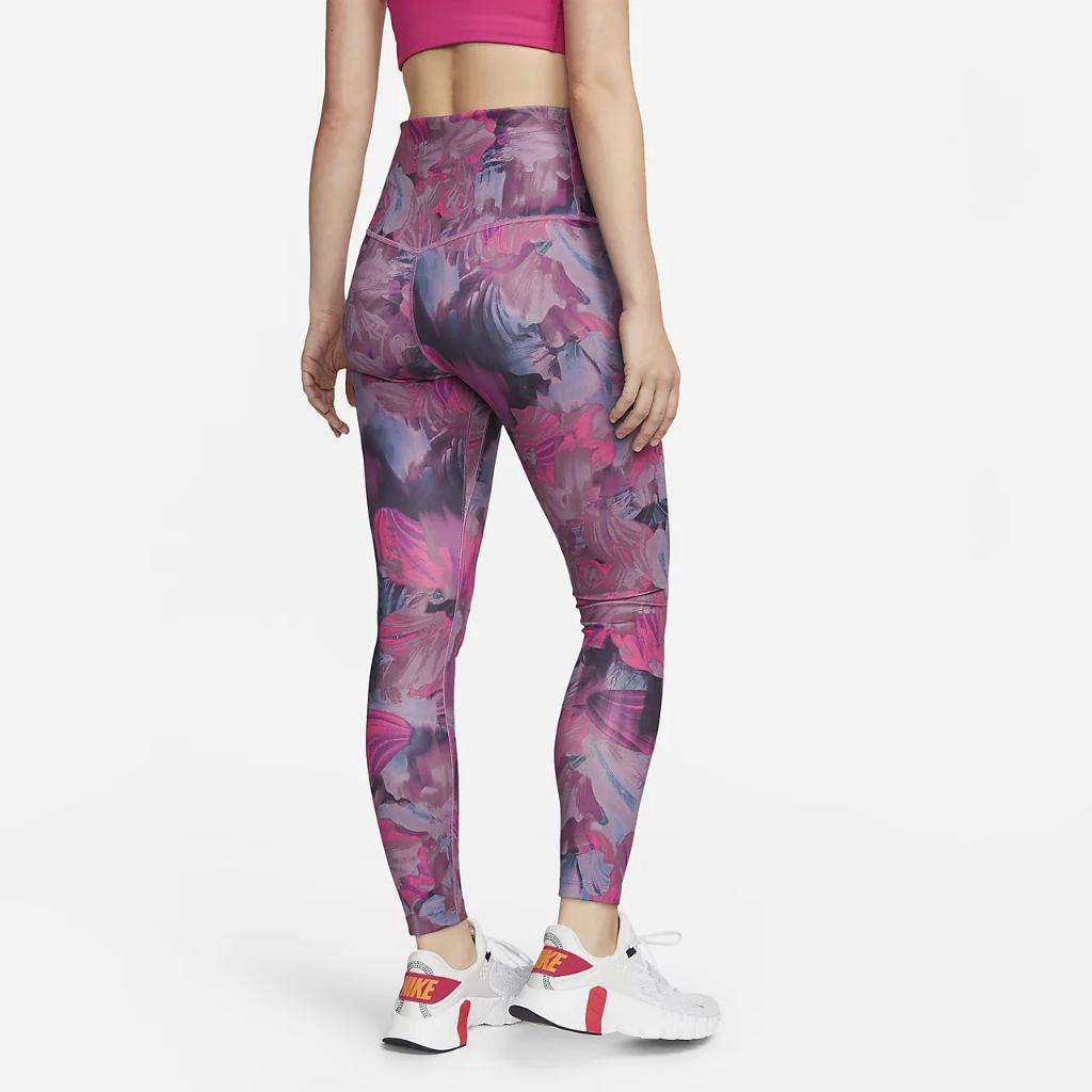 Nike One Women&#039;s High-Waisted 7/8 Allover Print Leggings DV9864-665