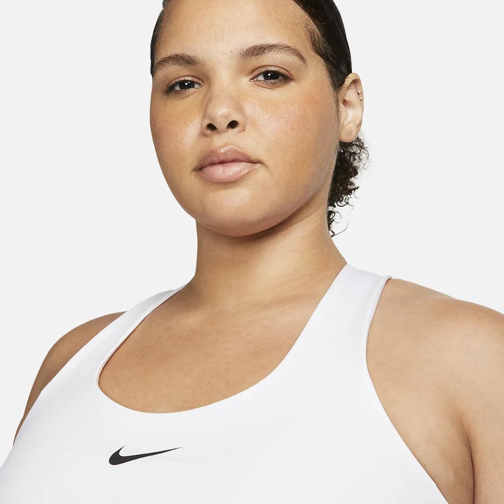 Nike Swoosh Women&#039;s Medium-Support Padded Sports Bra Tank (Plus Size) DV9899-100