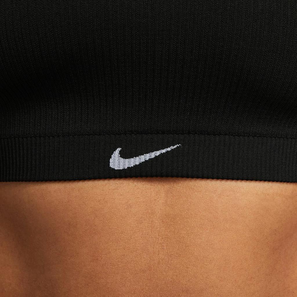 Nike Indy Seamless Ribbed Women&#039;s Light-Support Non-Padded Sports Bra DV9966-010