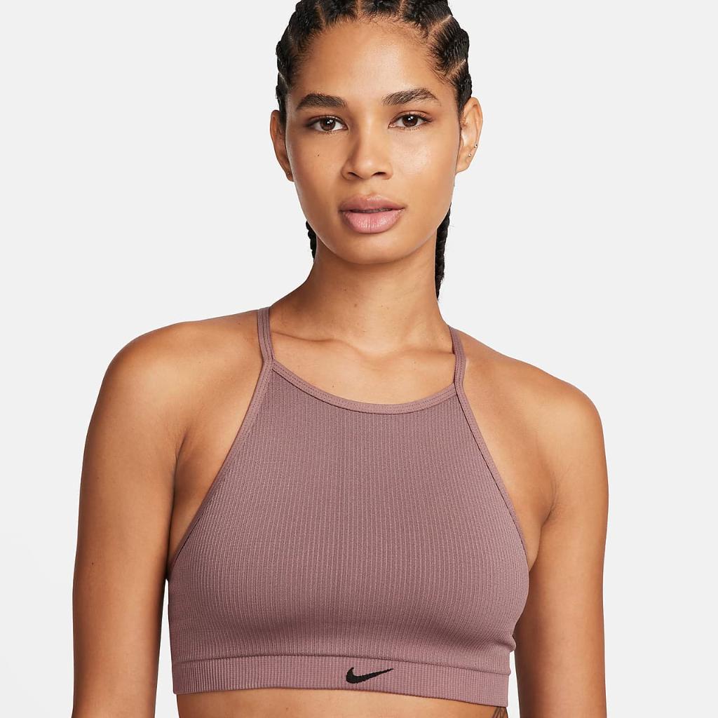 Nike Indy Seamless Ribbed Women&#039;s Light-Support Non-Padded Sports Bra DV9966-208