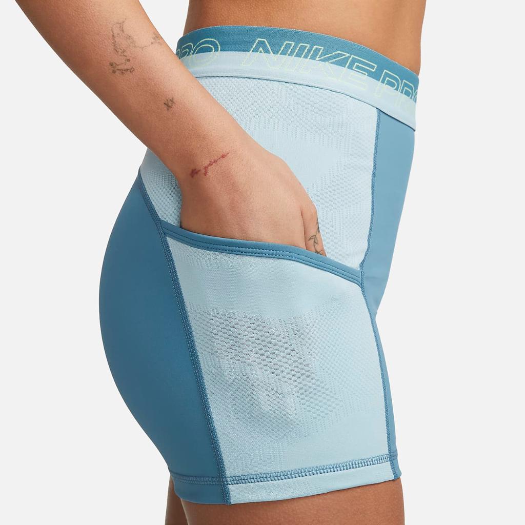Nike Pro Women&#039;s High-Waisted 3&quot; Training Shorts with Pockets DX0059-440
