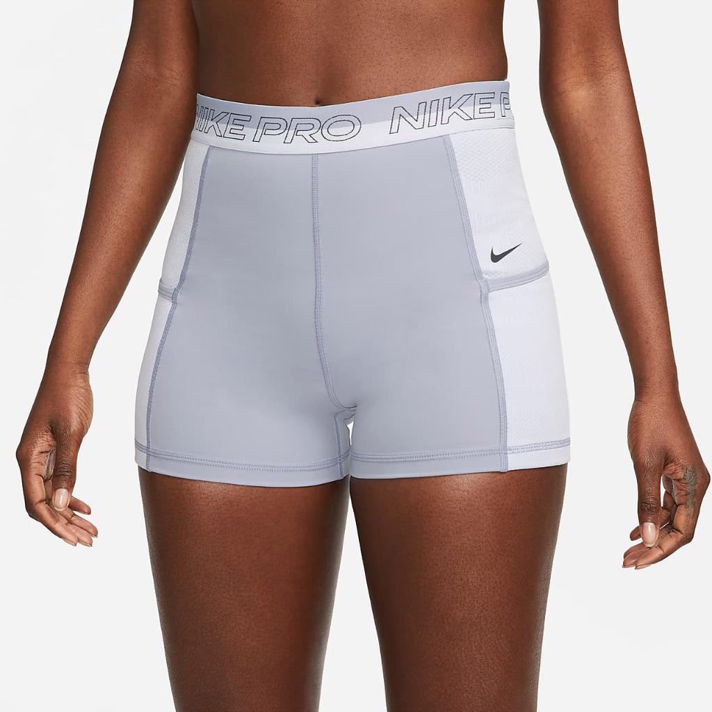Nike Pro Women&#039;s High-Waisted 3&quot; Training Shorts with Pockets DX0059-519