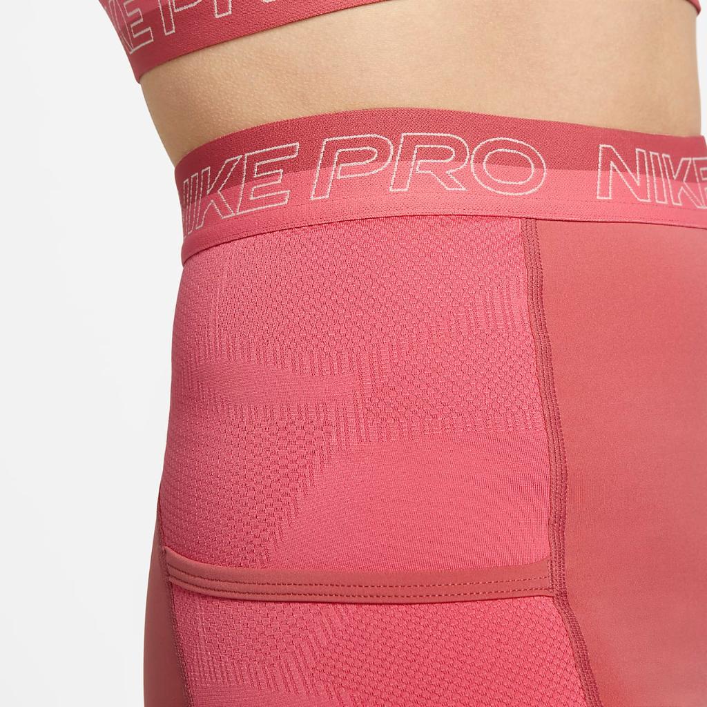 Nike Pro Women&#039;s High-Waisted 3&quot; Training Shorts with Pockets DX0059-655