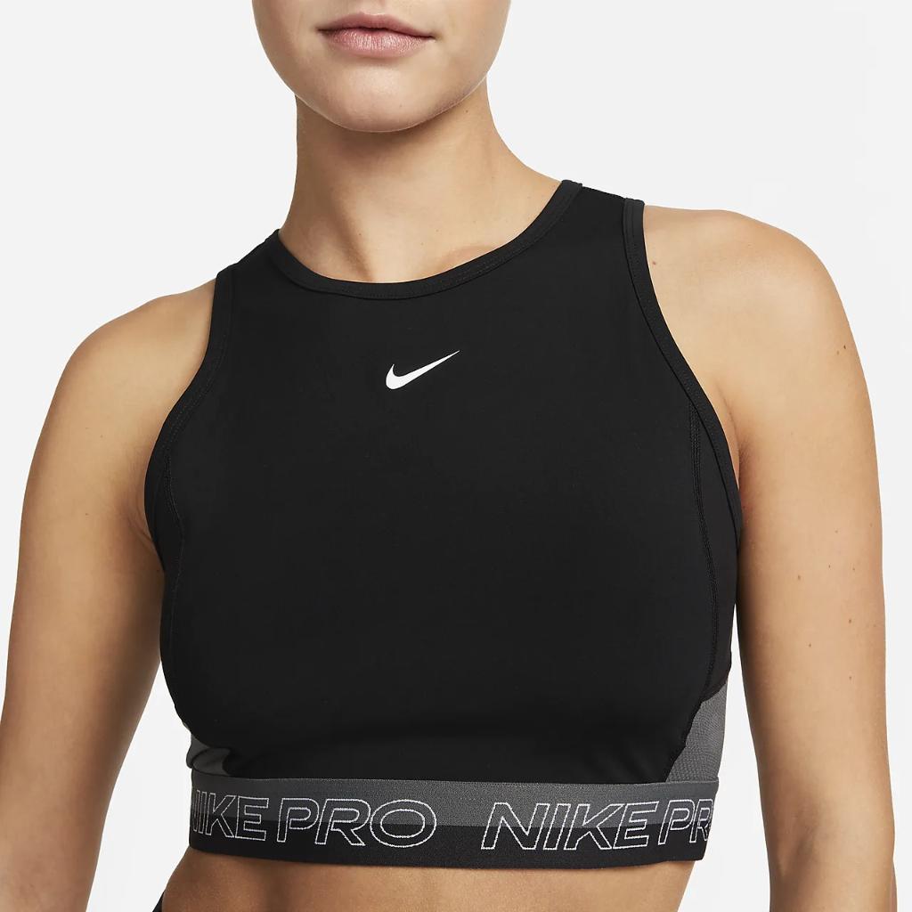 Nike Pro Dri-FIT Women&#039;s Cropped Training Tank Top DX0061-010