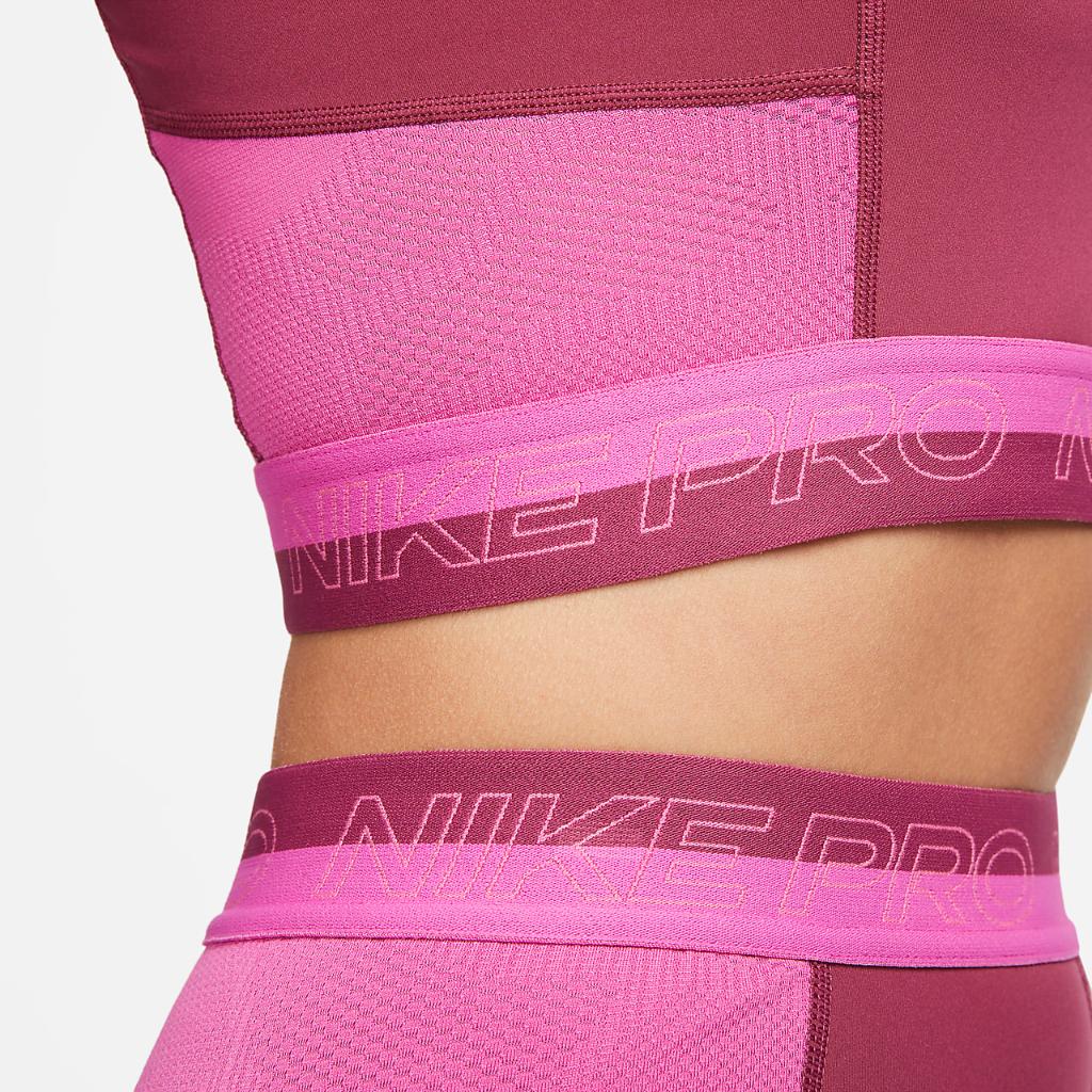 Nike Pro Dri-FIT Women&#039;s Cropped Training Tank Top DX0061-653