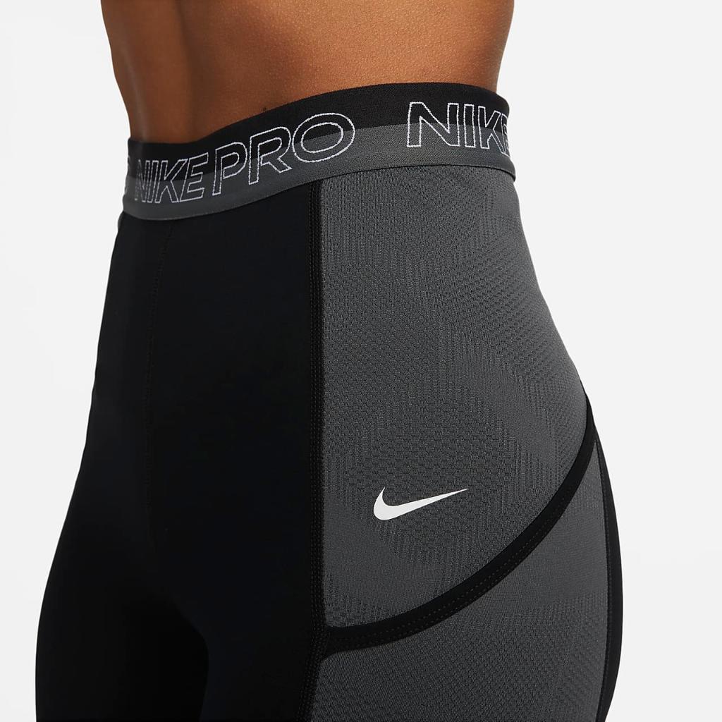 Nike Pro Women&#039;s High-Waisted 7/8 Training Leggings with Pockets DX0063-010