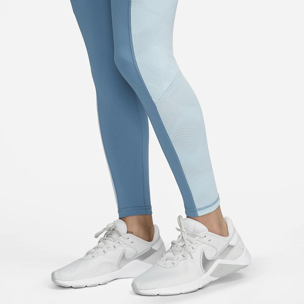 Nike Pro Women&#039;s High-Waisted 7/8 Training Leggings with Pockets DX0063-440