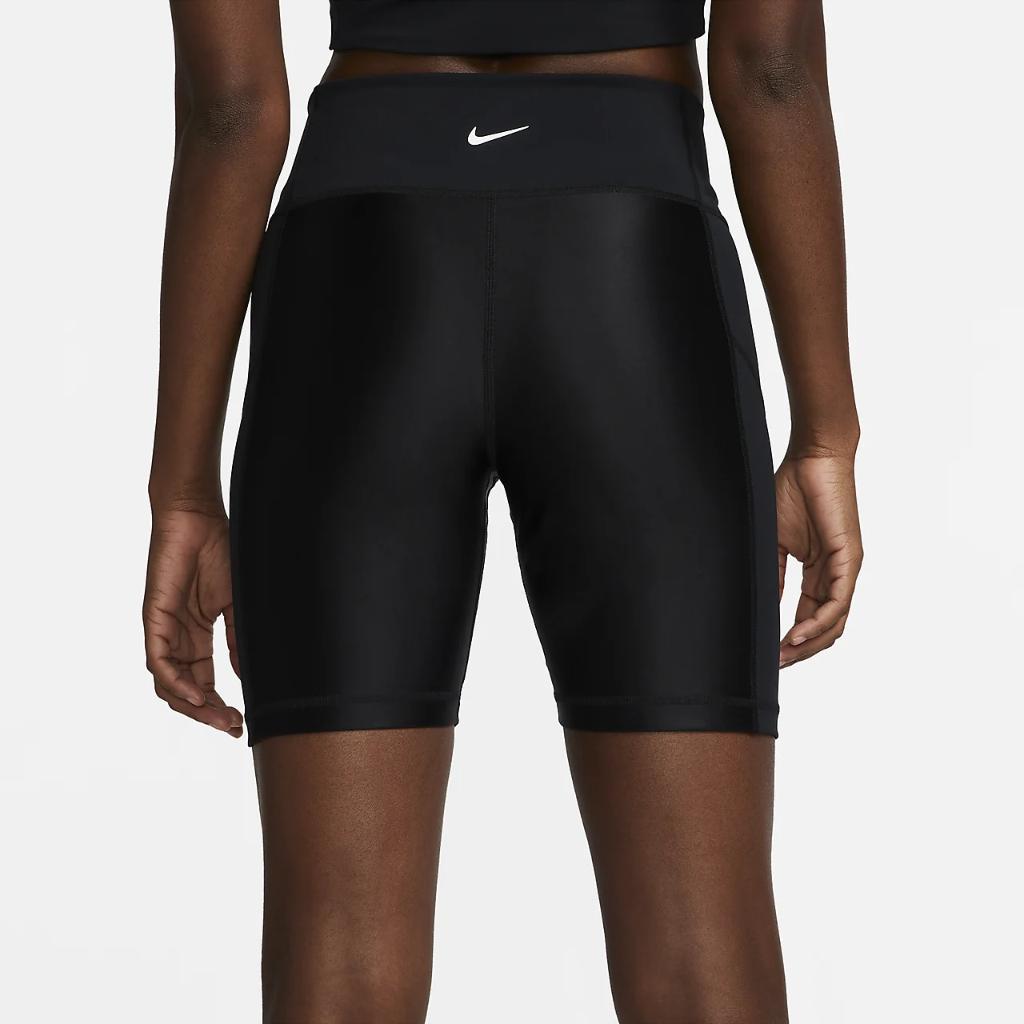 Nike Pro Women&#039;s Mid-Rise 7&quot; Biker Shorts with Pockets DX0223-010