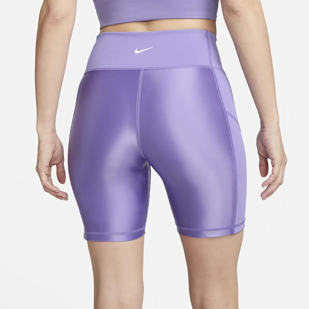 Nike Pro Women&#039;s Mid-Rise 7&quot; Biker Shorts with Pockets DX0223-567