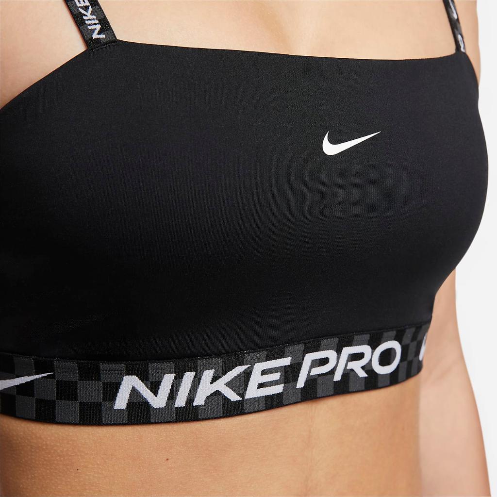 Nike Pro Indy Women&#039;s Light-Support Padded Bandeau Sports Bra DX0655-010