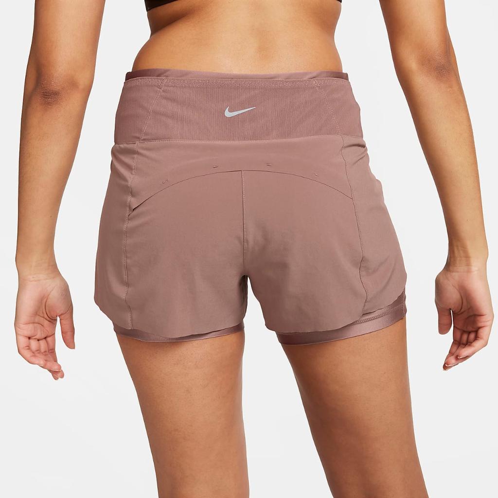 Nike Dri-FIT Swift Women&#039;s Mid-Rise 3&quot; 2-in-1 Running Shorts with Pockets DX1029-208