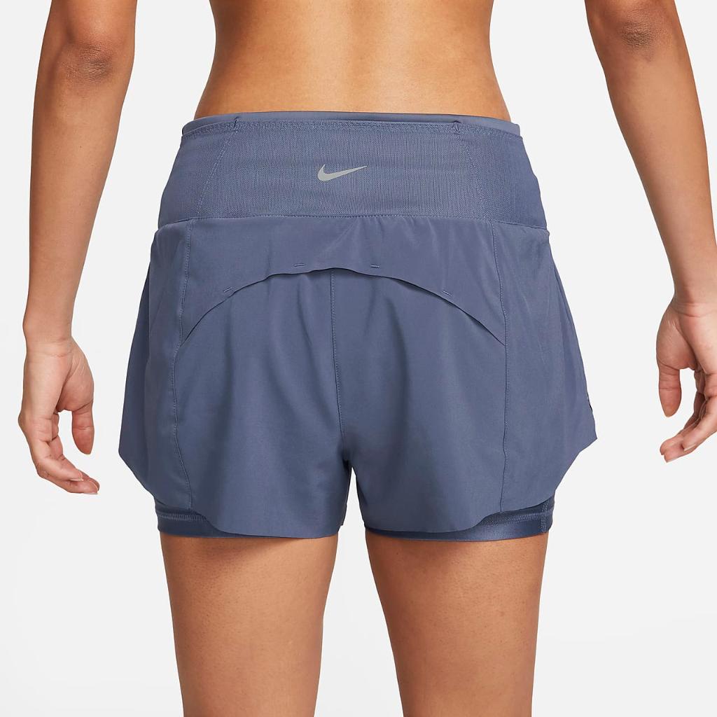 Nike Dri-FIT Swift Women&#039;s Mid-Rise 3&quot; 2-in-1 Running Shorts with Pockets DX1029-491