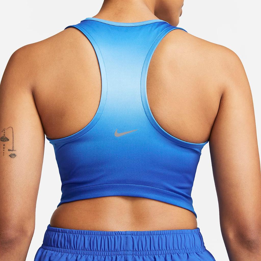 Nike Dri-FIT Swoosh Women&#039;s Cropped Running Tank Top DX1033-405