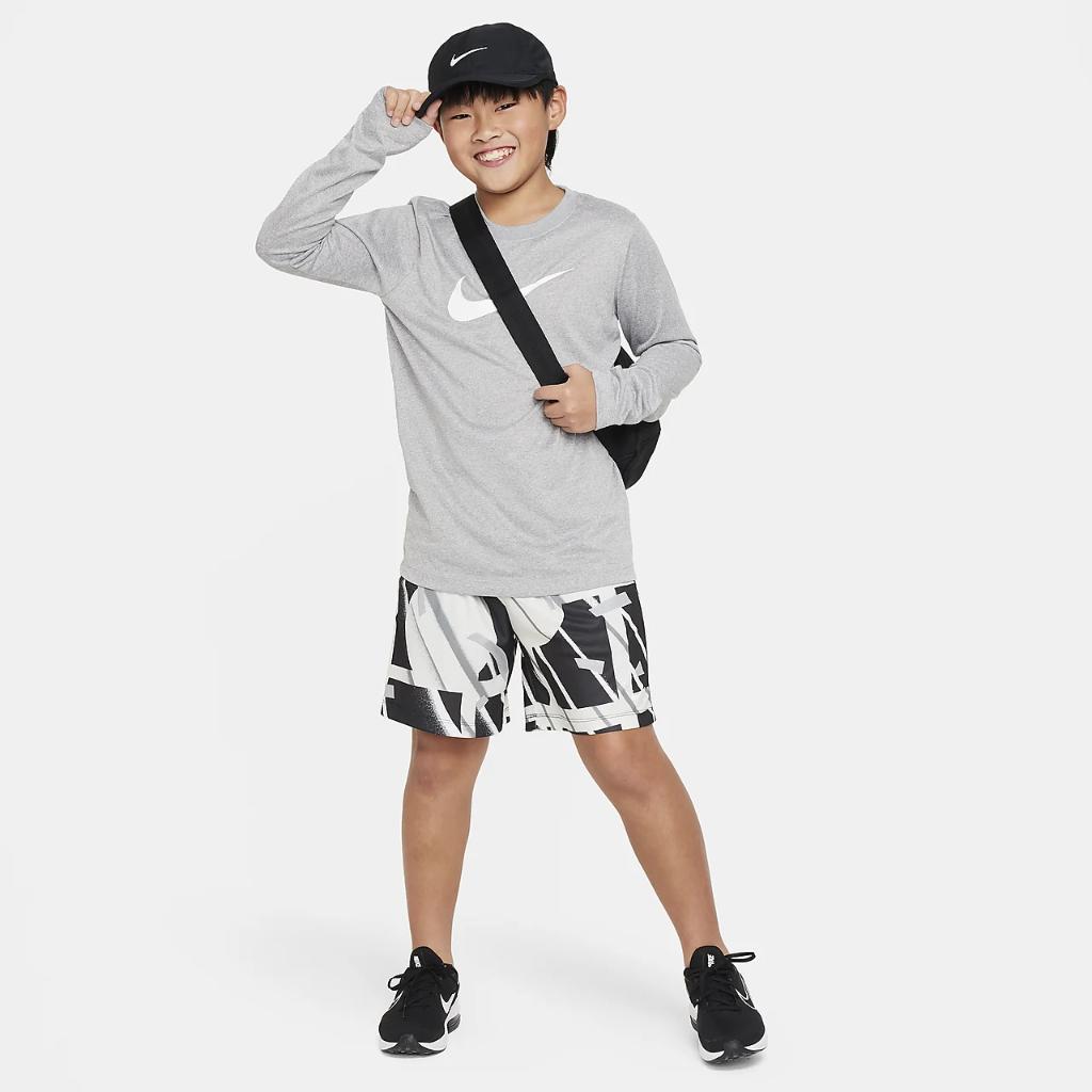 Nike Dri-FIT Legend Big Kids&#039; Long-Sleeve Training T-Shirt DX1194-063