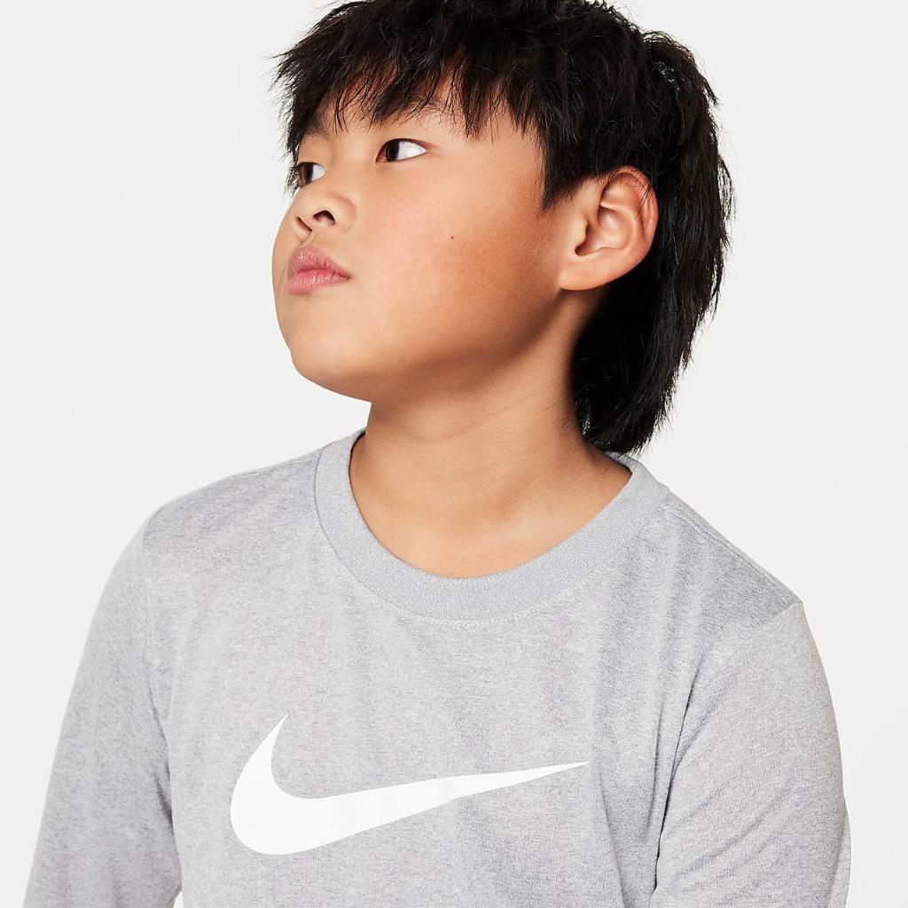 Nike Dri-FIT Legend Big Kids&#039; Long-Sleeve Training T-Shirt DX1194-063