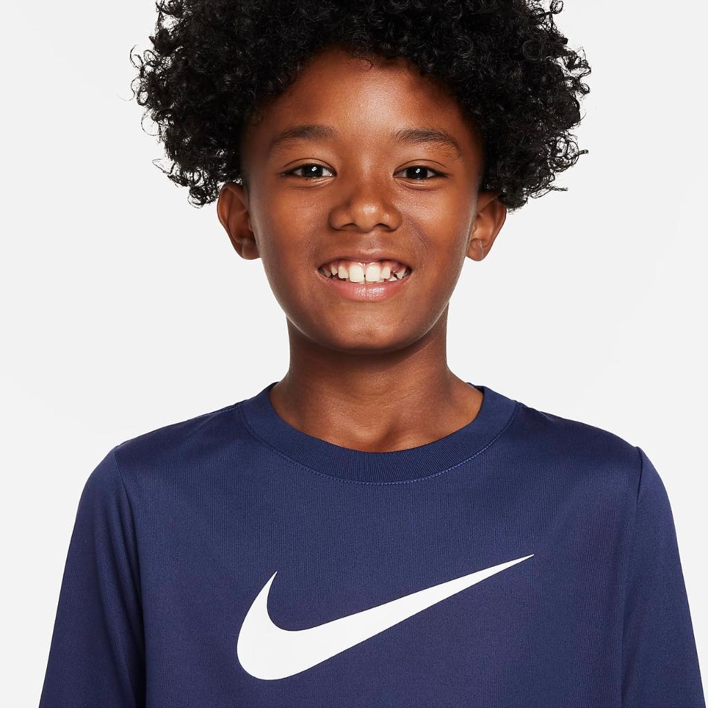 Nike Dri-FIT Legend Big Kids&#039; Long-Sleeve Training T-Shirt DX1194-411