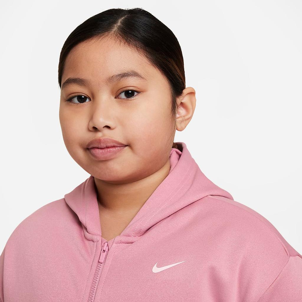 Nike Therma-FIT Big Kids&#039; (Girls&#039;) Full-Zip Hoodie (Extended Size) DX1959-698