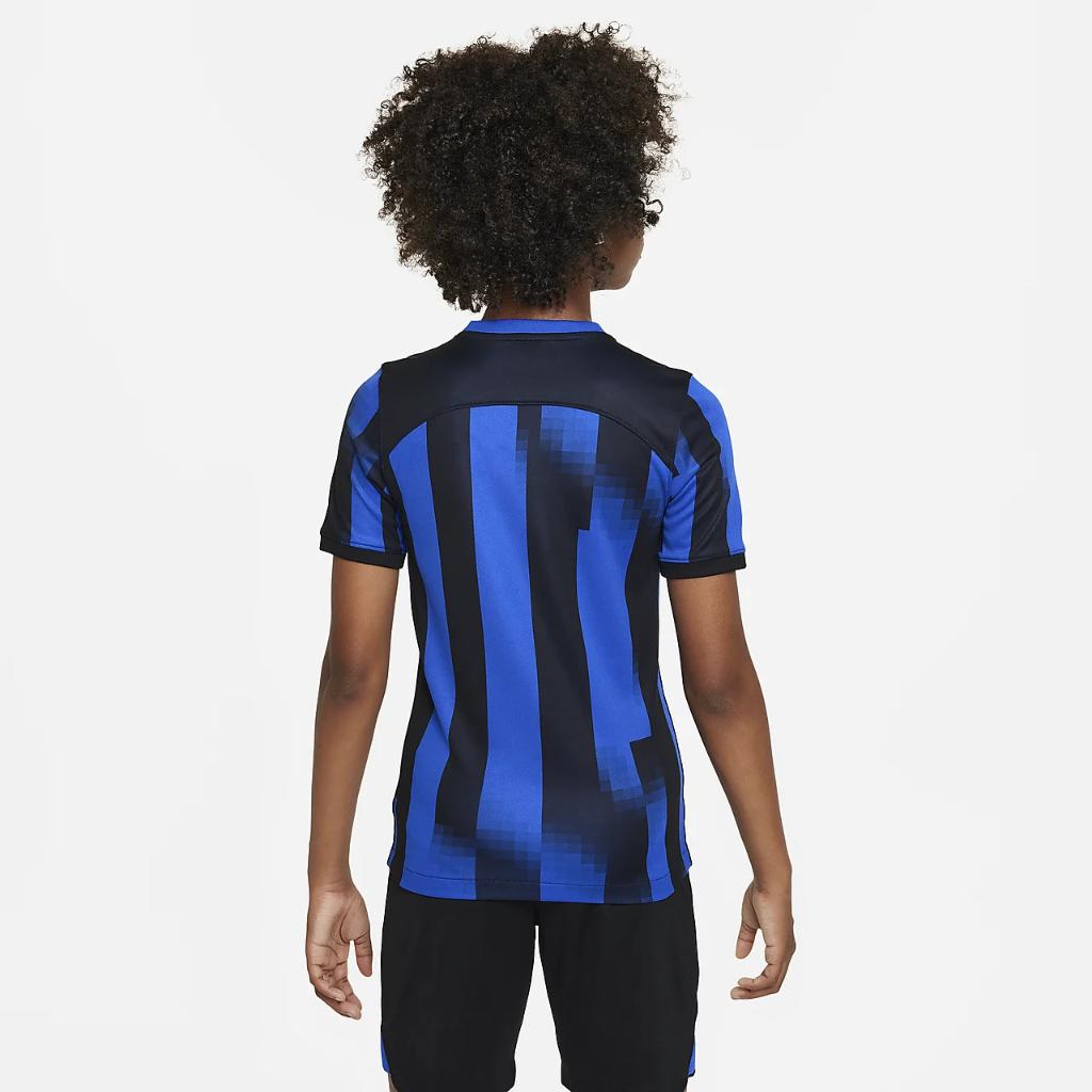 Inter Milan 2023/24 Stadium Home Big Kids&#039; Nike Dri-FIT Soccer Jersey DX2763-409