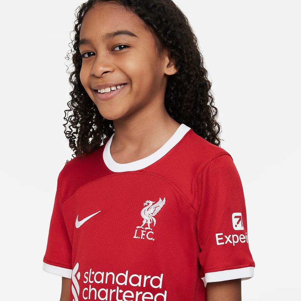 Liverpool FC 2023/24 Stadium Home Big Kids&#039; Nike Dri-FIT Soccer Jersey DX2766-688