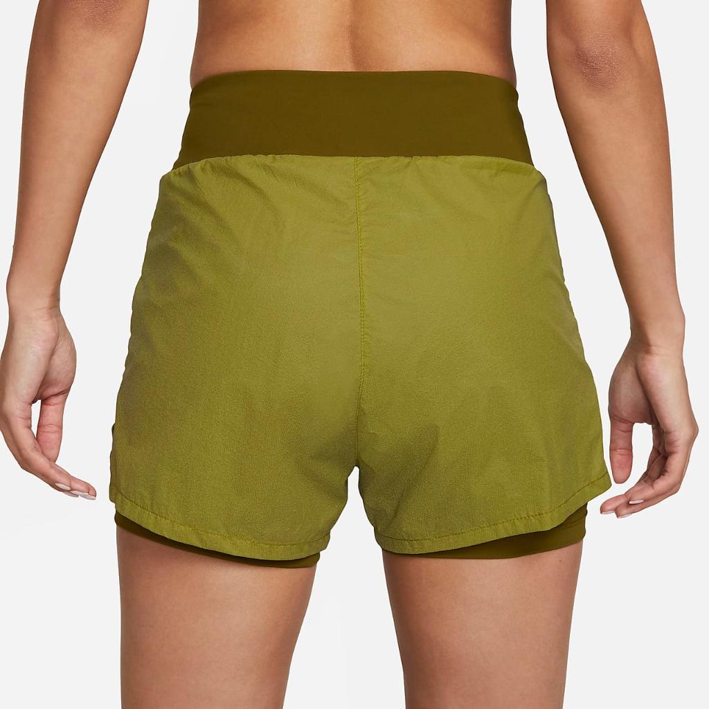 Nike Run Division Women&#039;s Mid-Rise 3&quot; 2-in-1 Reflective Shorts DX2948-390