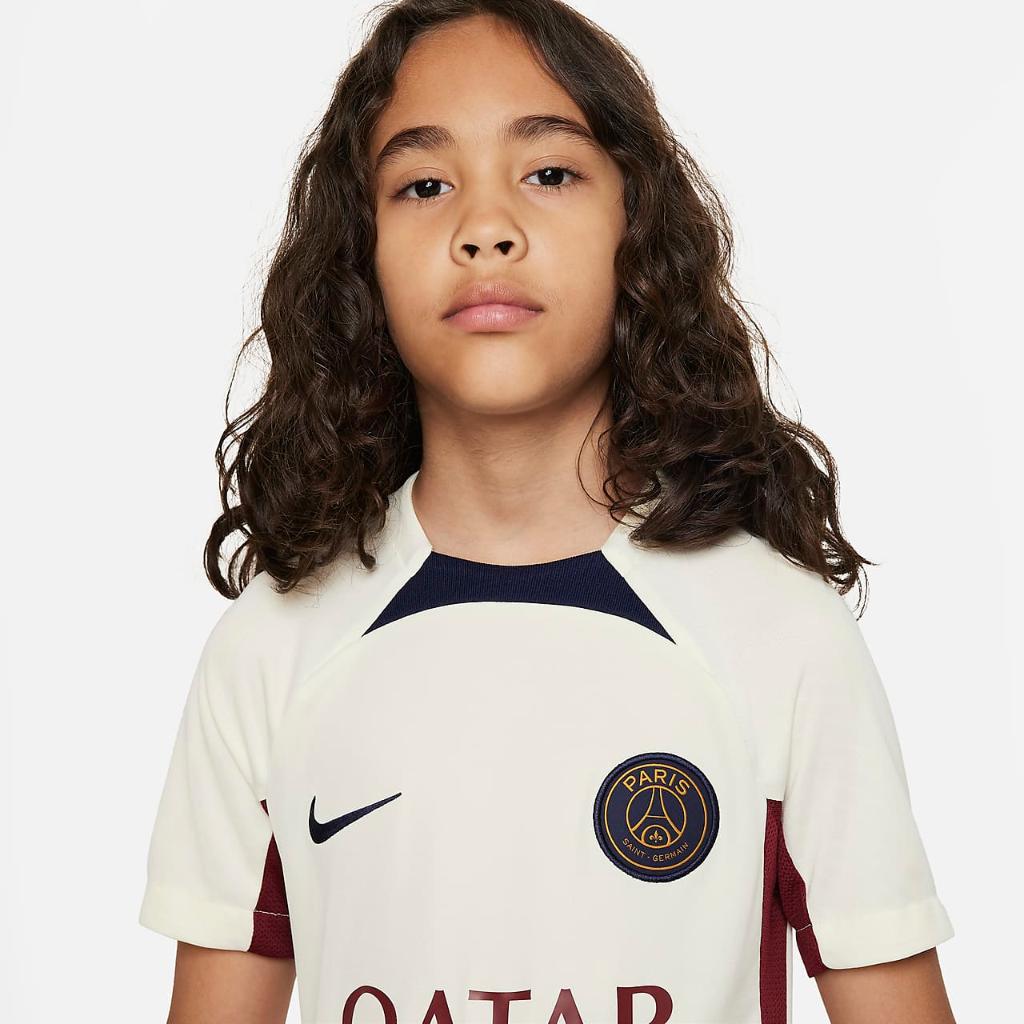 Paris Saint-Germain Strike Big Kids&#039; Nike Dri-FIT Knit Soccer Top DX3081-116