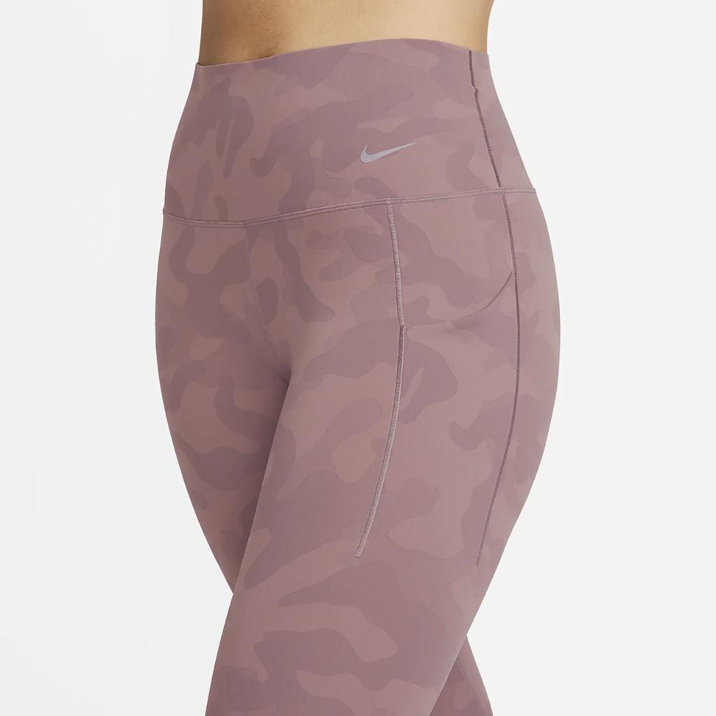 Nike Universa Women&#039;s Medium-Support High-Waisted 7/8 Camo Leggings with Pockets DX3120-208