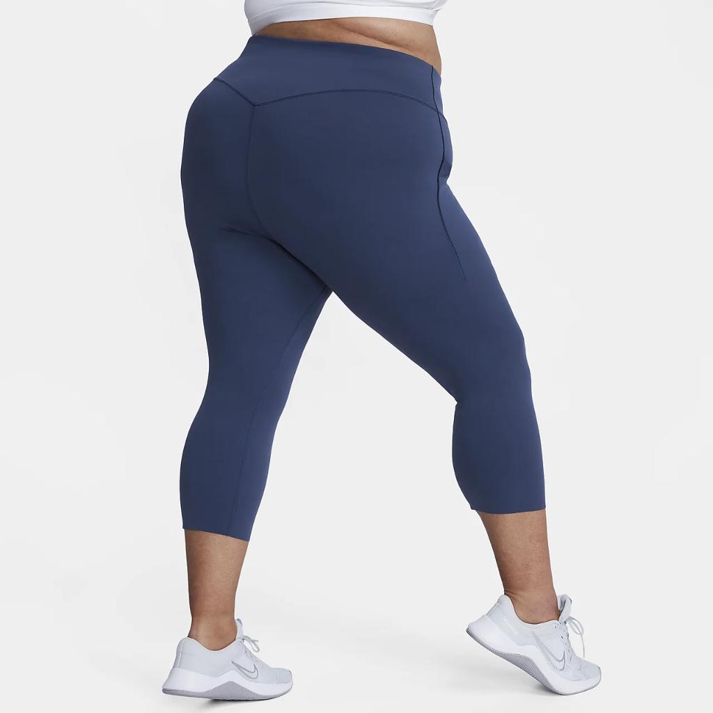 Nike Universa Women&#039;s Medium-Support High-Waisted Cropped Leggings with Pockets (Plus Size) DX3407-410