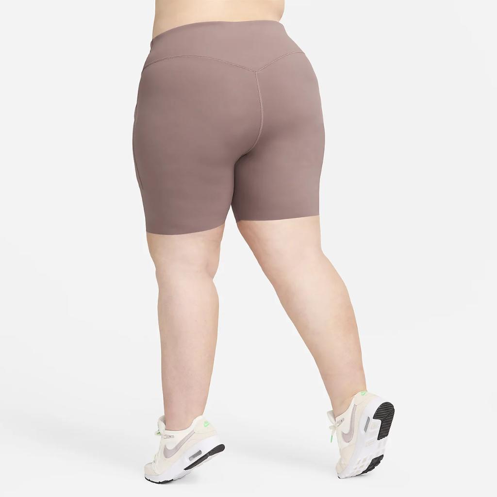 Nike Universa Women&#039;s Medium-Support High-Waisted 8&quot; Biker Shorts with Pockets (Plus Size) DX3444-208