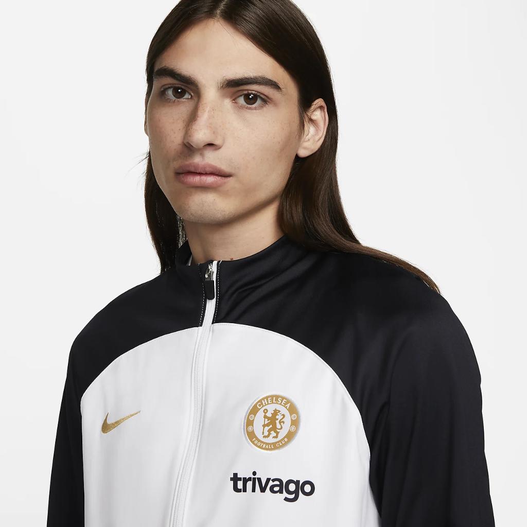 Chelsea FC Strike Men&#039;s Nike Dri-FIT Knit Soccer Track Jacket DX3474-101