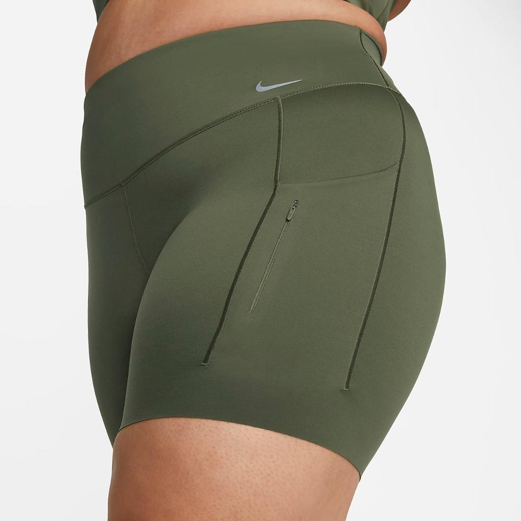 Nike Go Women&#039;s Firm-Support High-Waisted 8&quot; Biker Shorts with Pockets (Plus Size) DX3512-325