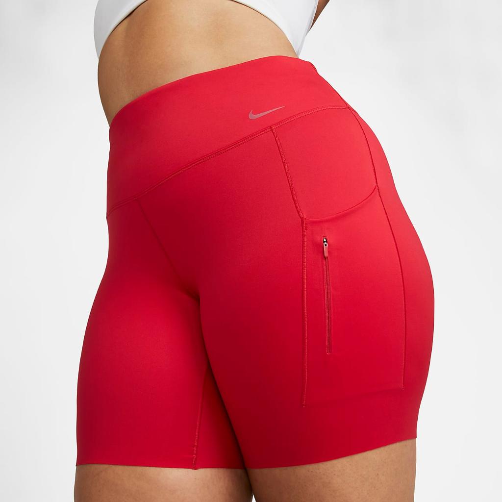 Nike Go Women&#039;s Firm-Support High-Waisted 8&quot; Biker Shorts with Pockets (Plus Size) DX3512-657