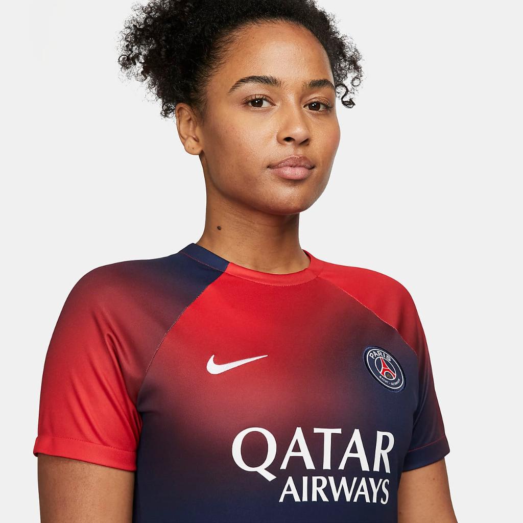 Paris Saint-Germain Academy Pro Women&#039;s Nike Dri-FIT Pre-Match Soccer Top DX3828-411