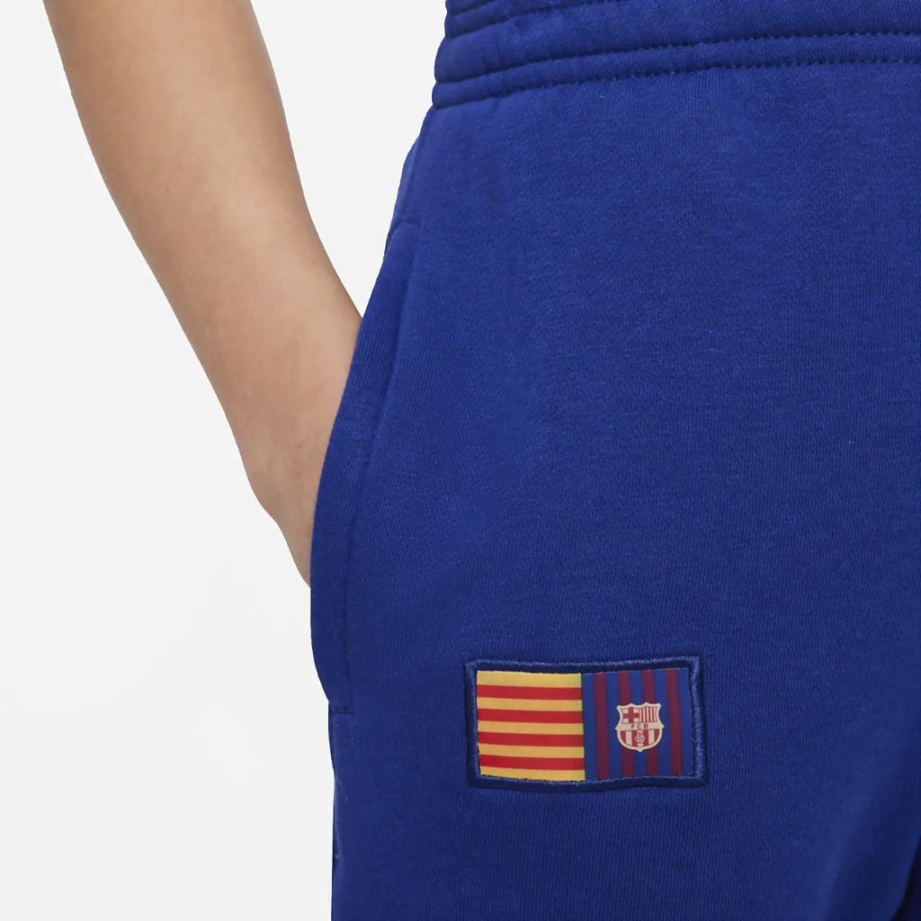 FC Barcelona Big Kids&#039; Nike Fleece Soccer Pants DX4751-455