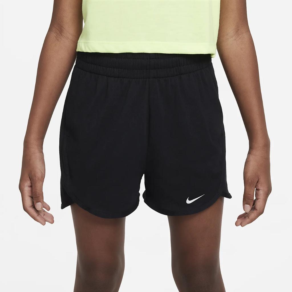 Nike Dri-FIT Breezy Big Kids&#039; (Girls&#039;) High-Waisted Training Shorts DX4965-010