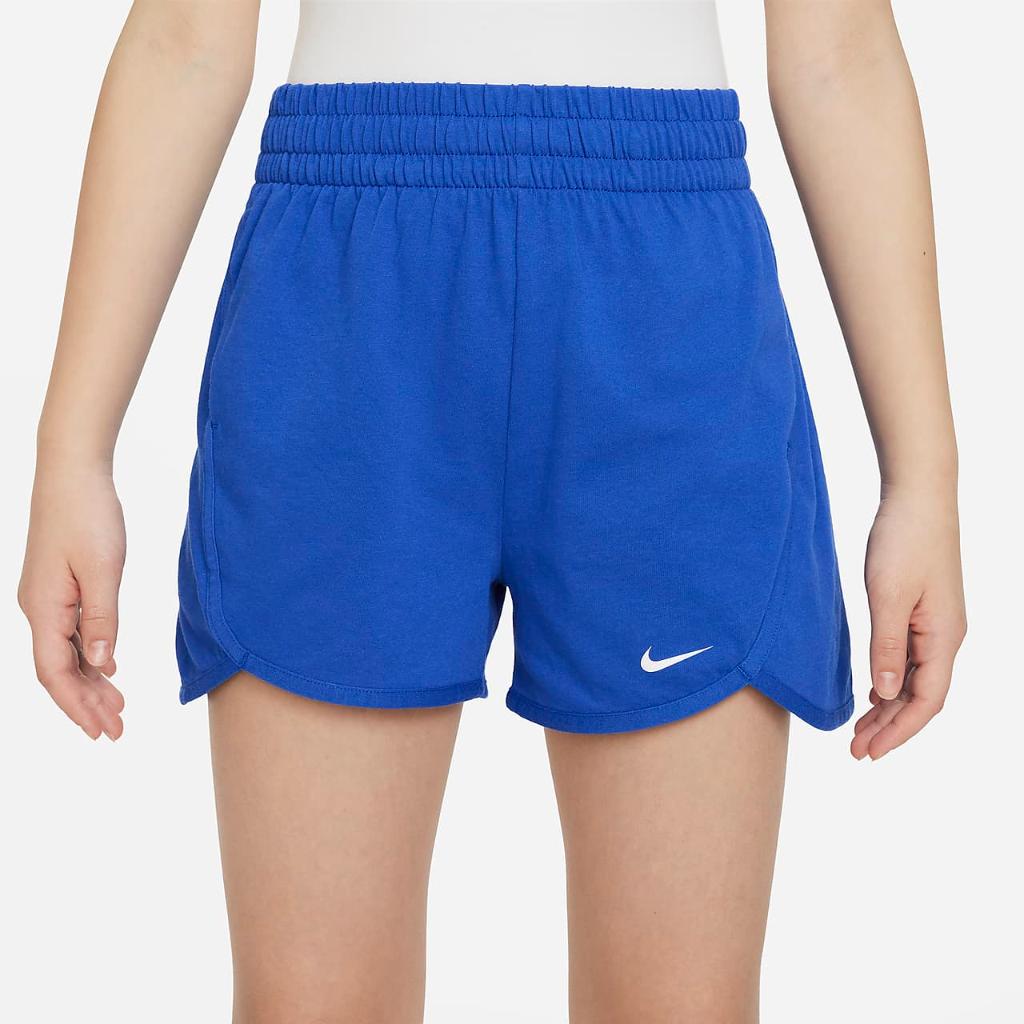 Nike Dri-FIT Breezy Big Kids&#039; (Girls&#039;) High-Waisted Training Shorts DX4965-480