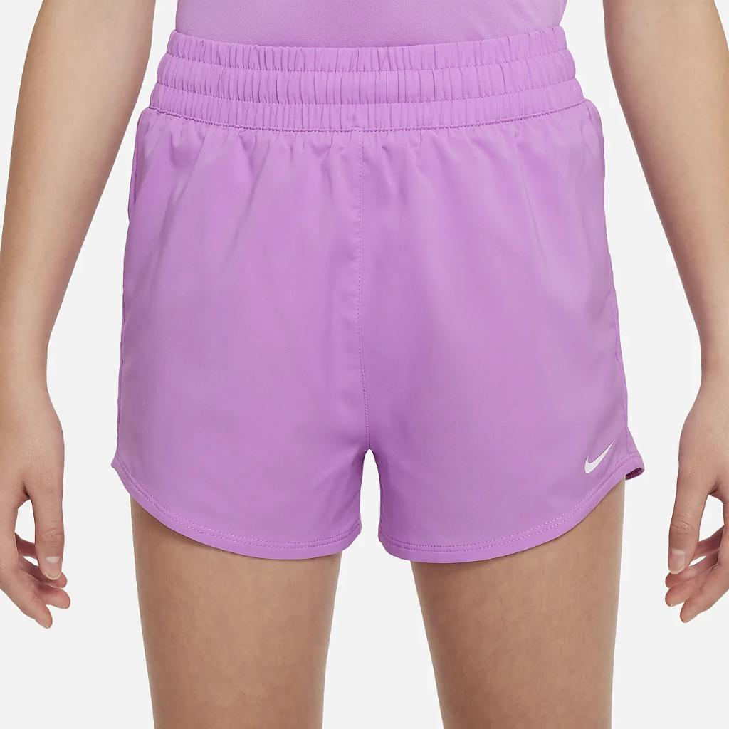 Nike Dri-FIT One Big Kids&#039; (Girls&#039;) High-Waisted Woven Training Shorts DX4967-532