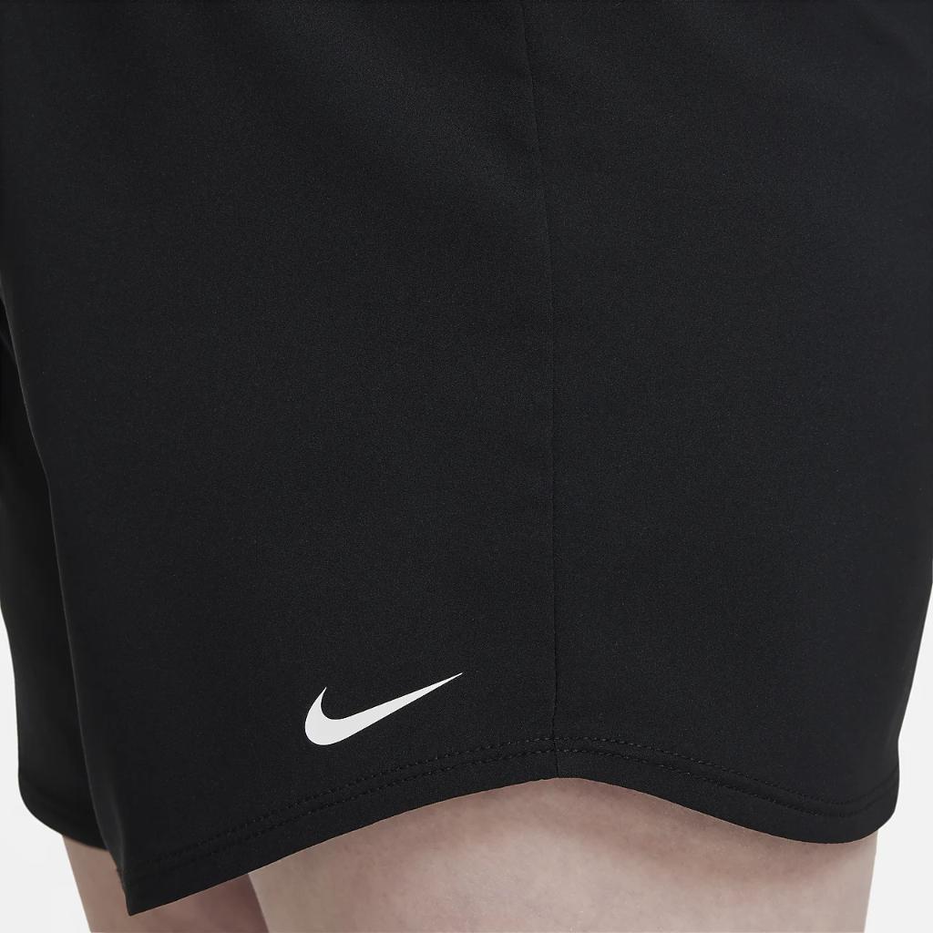 Nike Dri-FIT One Big Kids&#039; (Girls&#039;) High-Waisted Training Shorts (Extended Size) DX4968-010