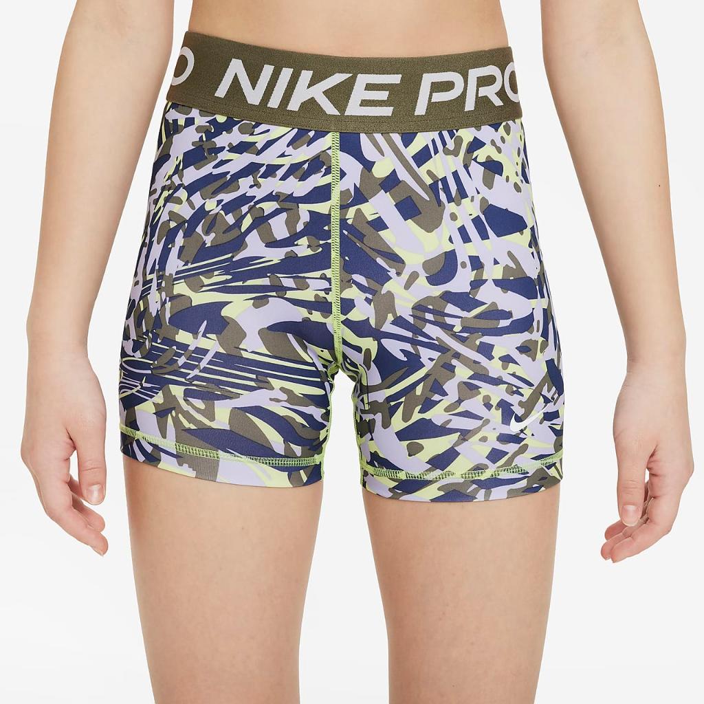 Nike Pro Big Kids&#039; (Girls&#039;) 3&quot; Shorts DX4989-736