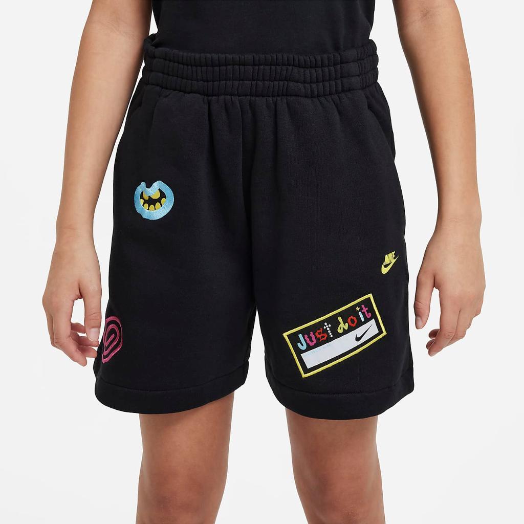 Nike Sportswear A.I.R. Icon Fleece Big Kids&#039; Loose Shorts DX5022-010